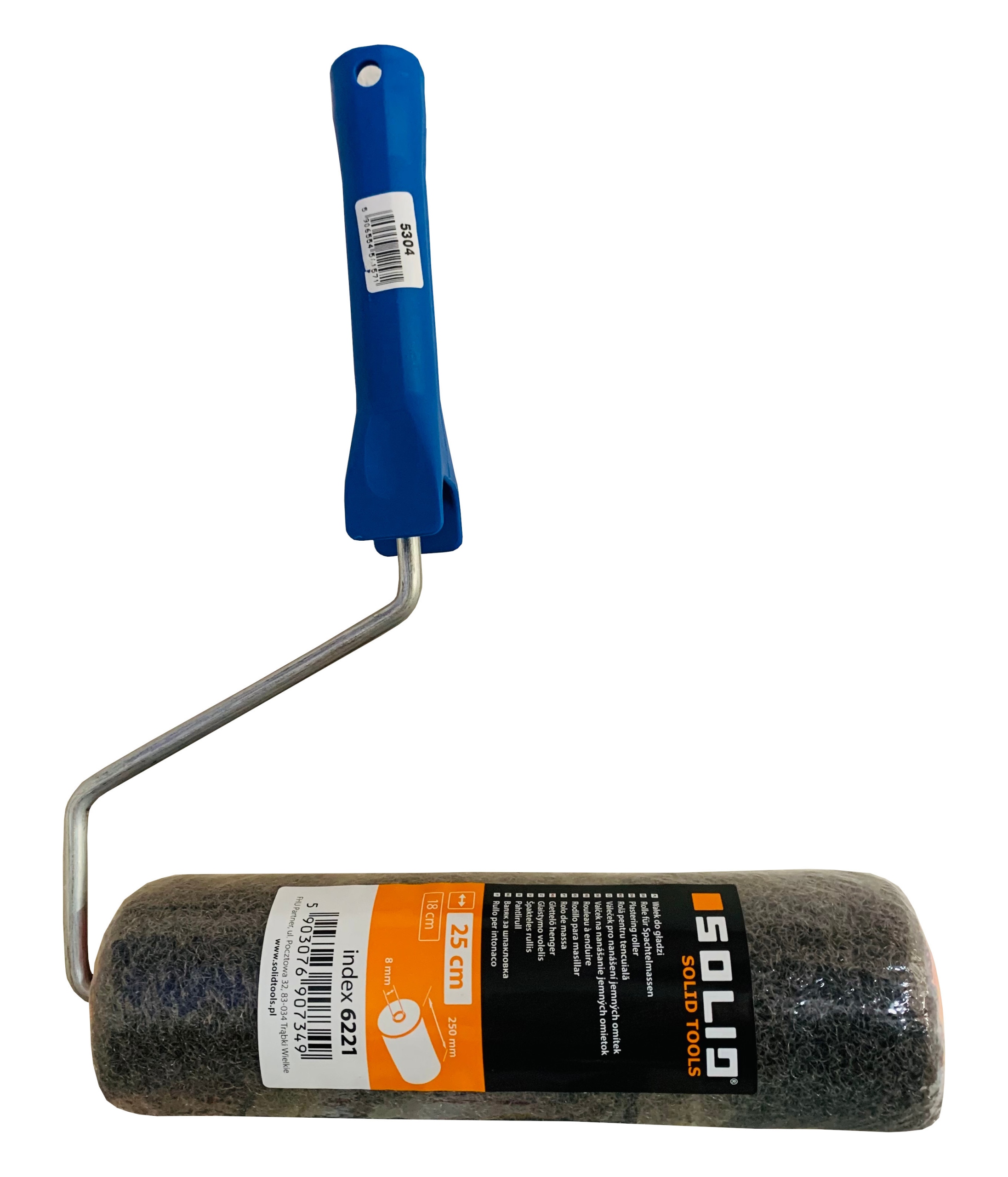 SOLID WAŁEK DO GŁADZI 250mm + RĄCZKA maxi Kod producenta 6221 Wałek + 5304 Rączka maxi