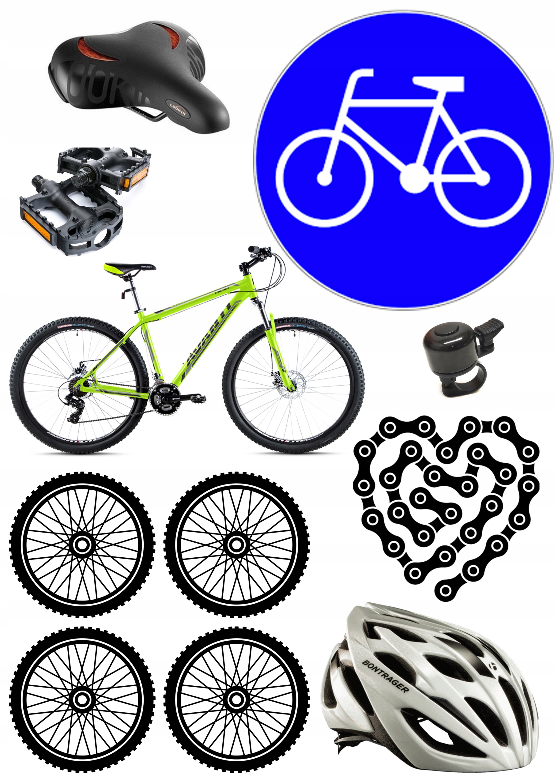 Opłatek na Tort DLA ROWERZYSTY Dekoracja Urodzinowa Wydruk Waflowy