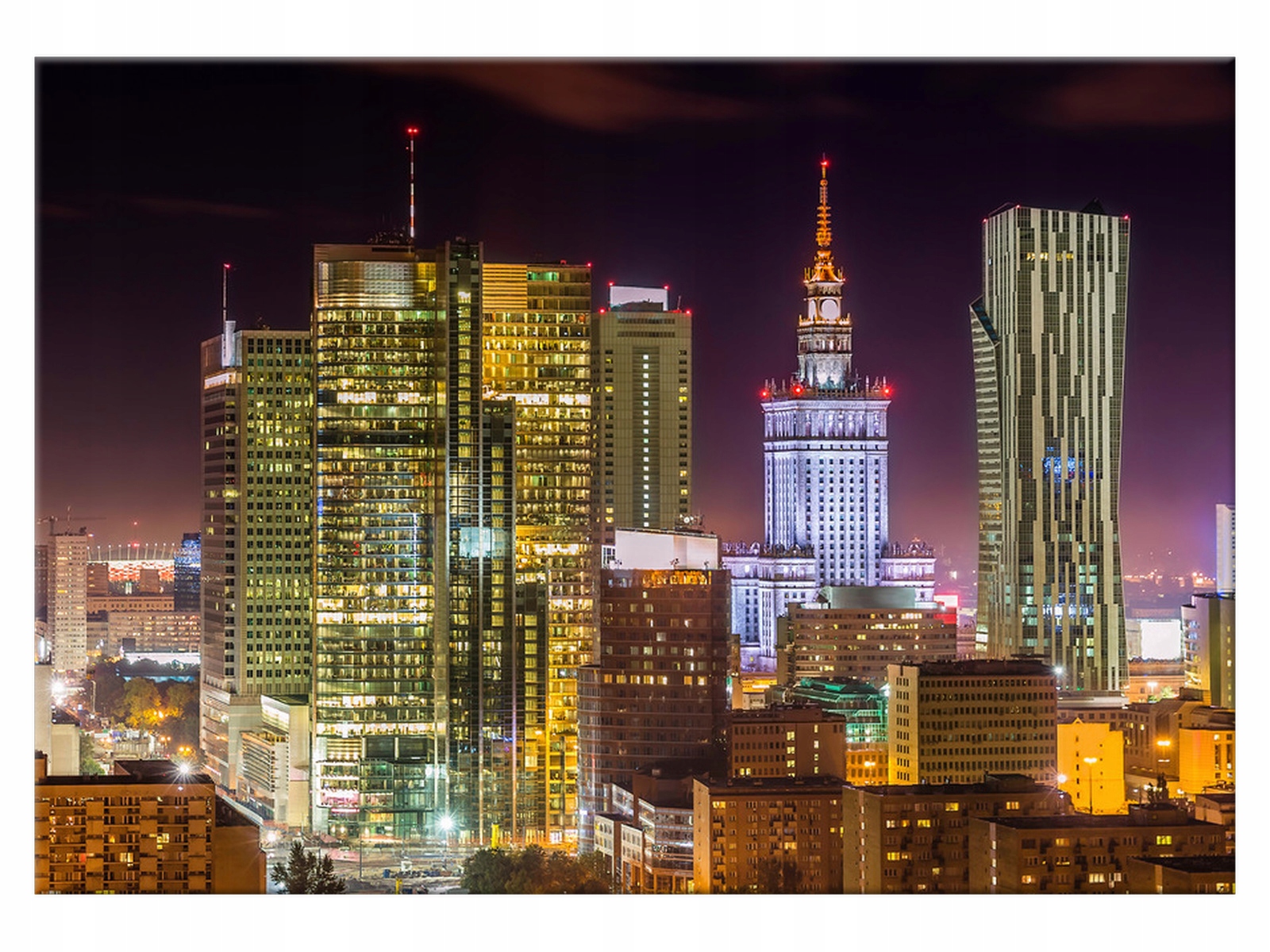

Obraz Dom Kultury nocą 100x70 Pejzaż 1303A_1Z