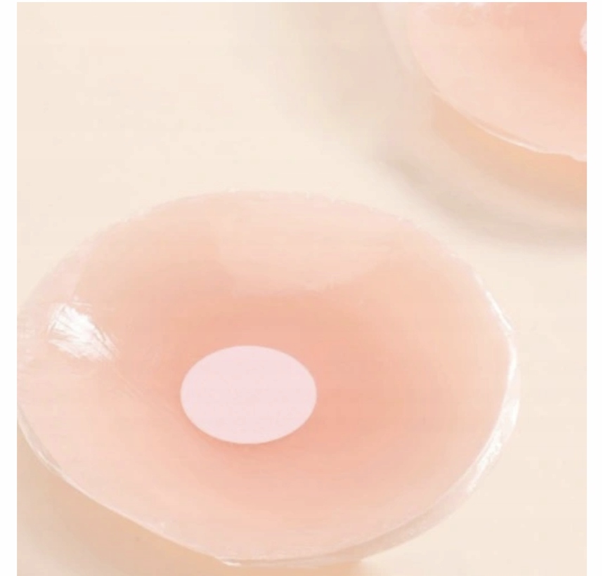 SILIKONOWE NAKŁADKI NA SUTKI NAKLEJKI OSŁONKI Kolor bezbarwny