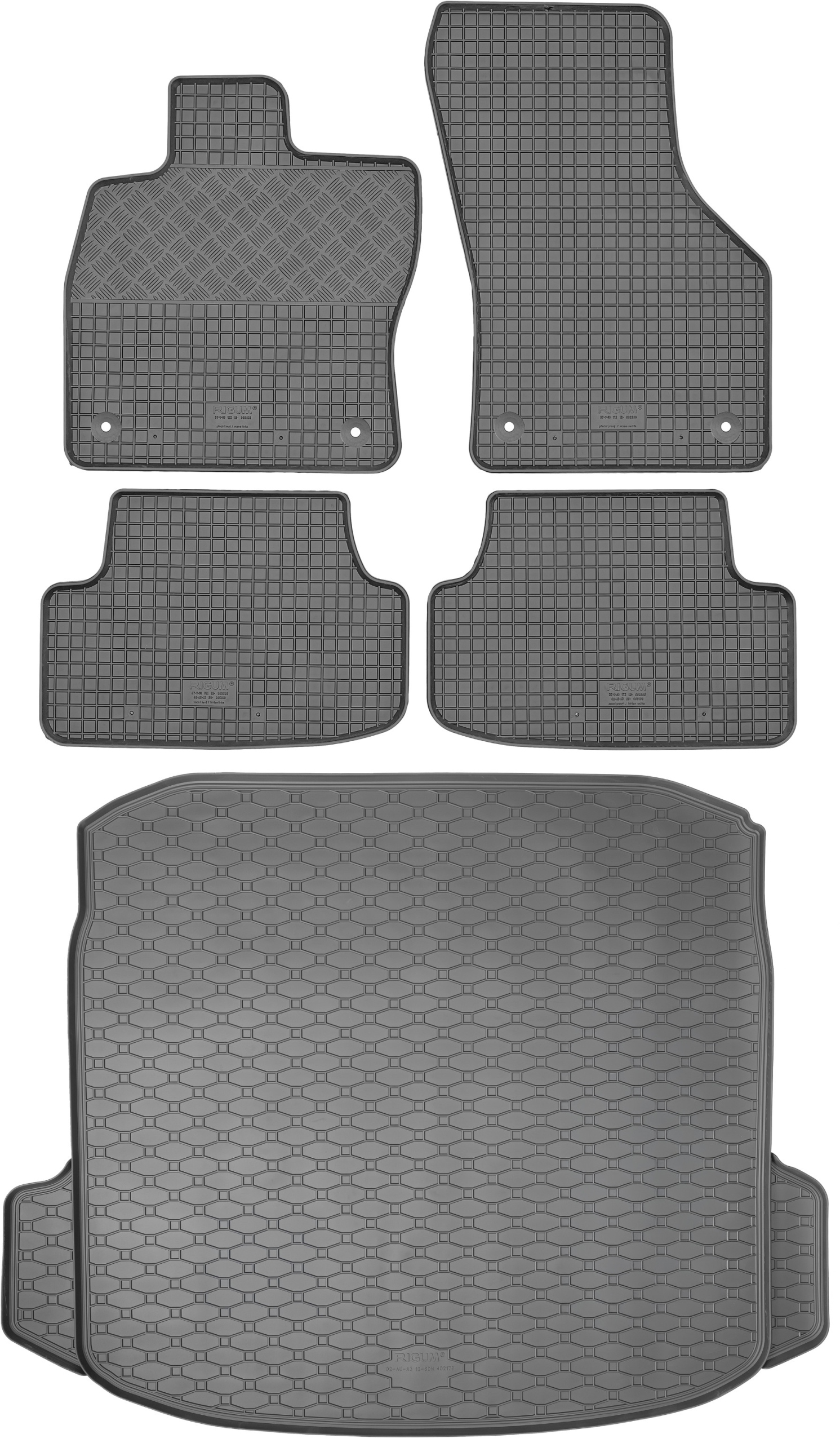 Audi A3 Sedan 2012-2020 2020- Sada Koberce batožinový priestor