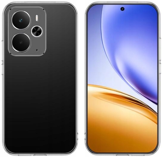 ETUI ULTRA CIENKI SILIKON GUMA SLIM DO REALME 14 5G + SZKŁO GRATIS!