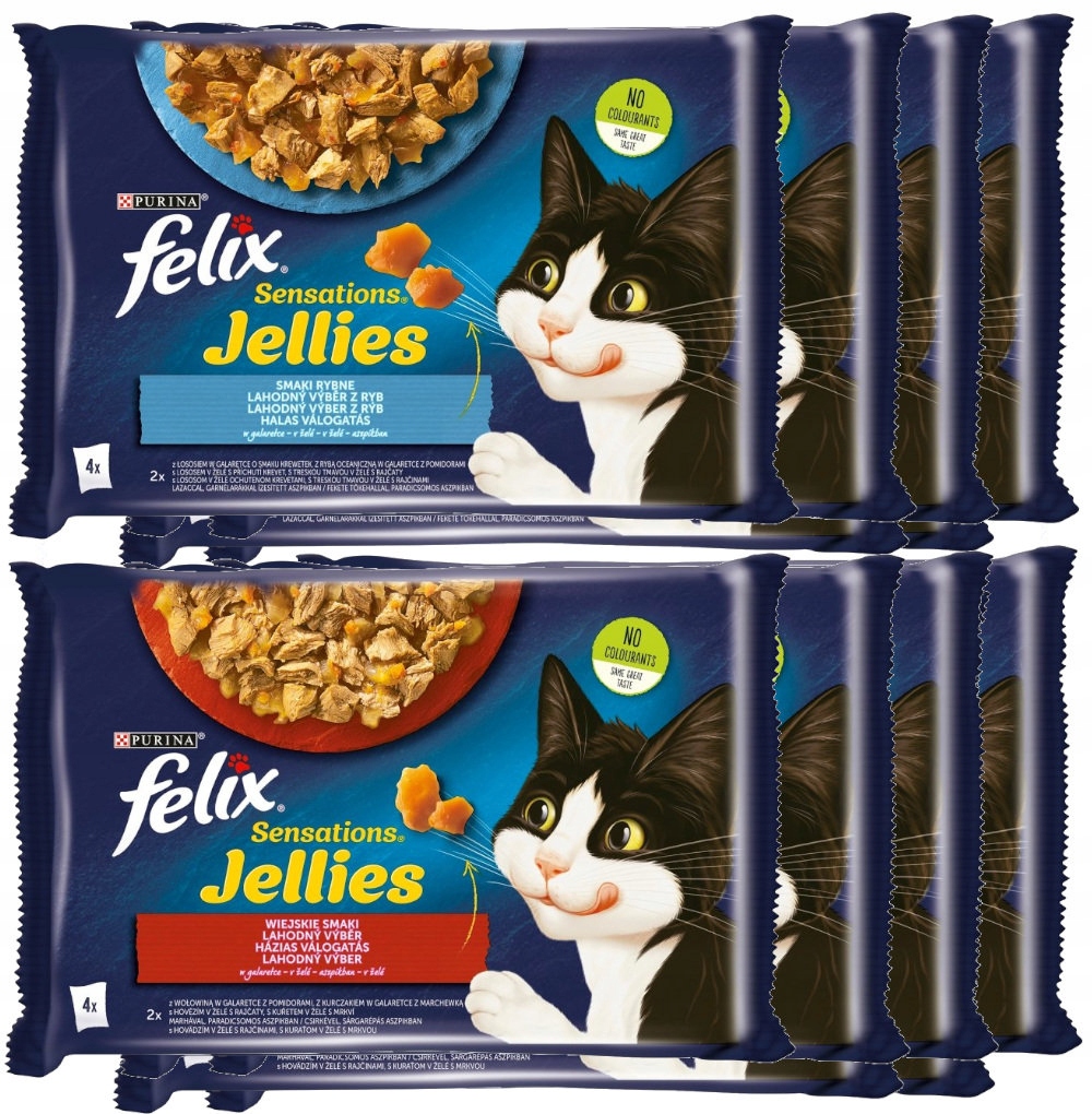 Levně Felix Sensations MIX Chutí V Želé 48x85 g