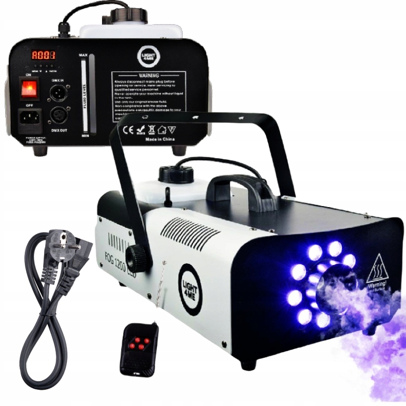 Wytwornica Dymu Mgły Dymiarka 1200 Watt Pilot LIGHT4ME Fog 1200 Led