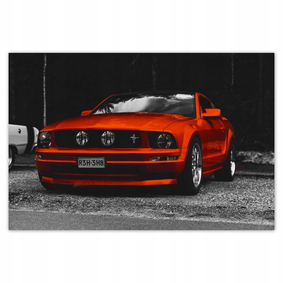 

Plakat 60x40 Czerwony Ford Mustang