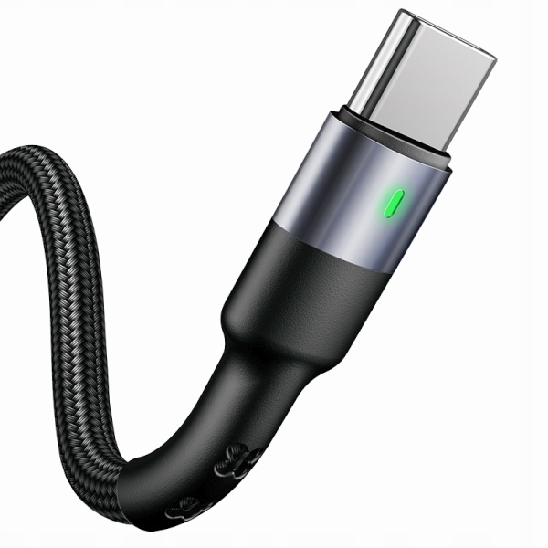 Usams Kabel Usb-c 1M 3A Do Telefonów 1 Sztuka Pleciony Szybkie Ładowanie