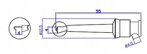 UM127.00R Chwytak plastikowy czerwony 55mm 60VDC 10A Marka NN