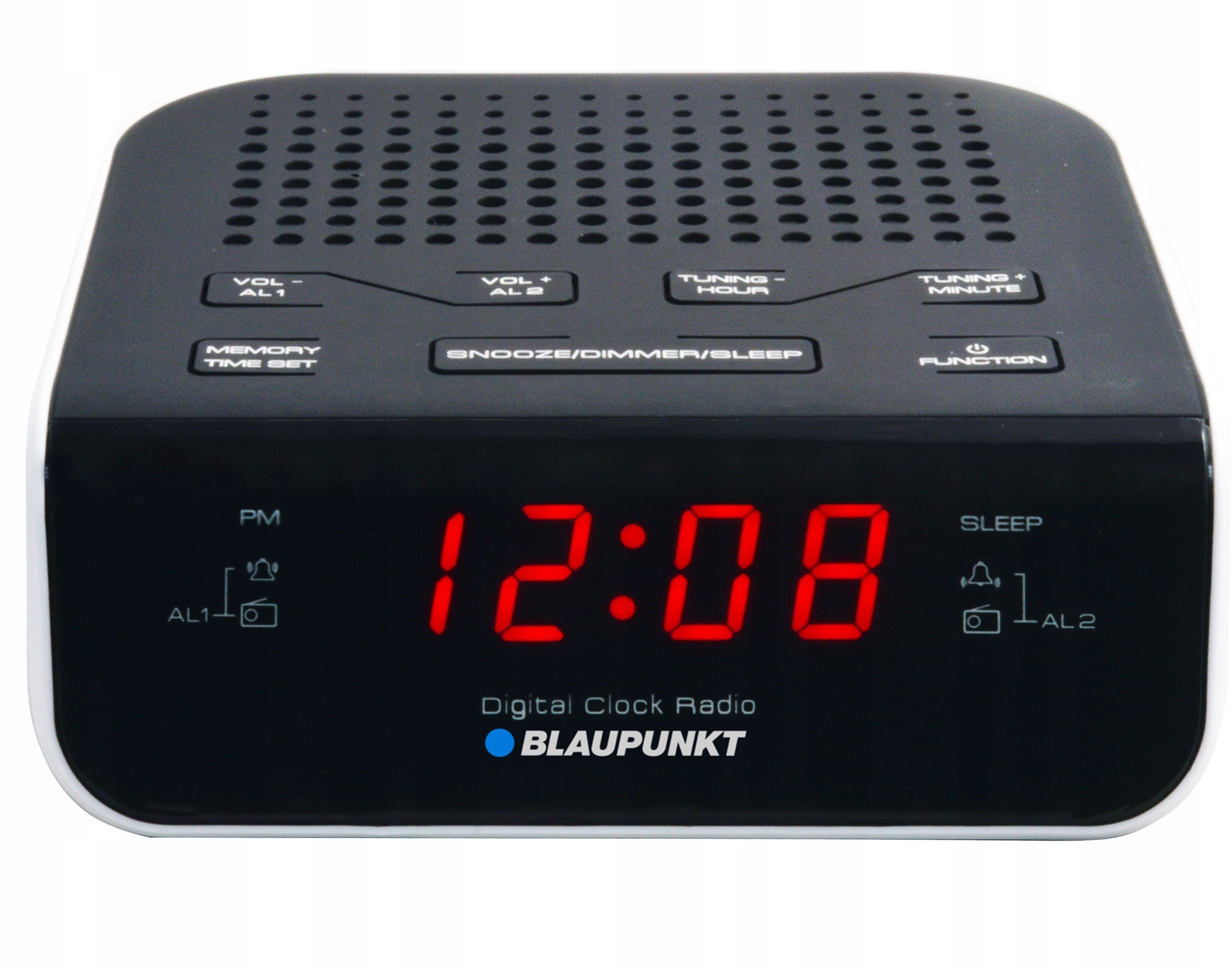BLAUPUNKT RADIOBUDZIK ZEGAREK RADIO PODWÓJNY BUDZIK DUŻE CYFRY CR5WH Stan opakowania oryginalne