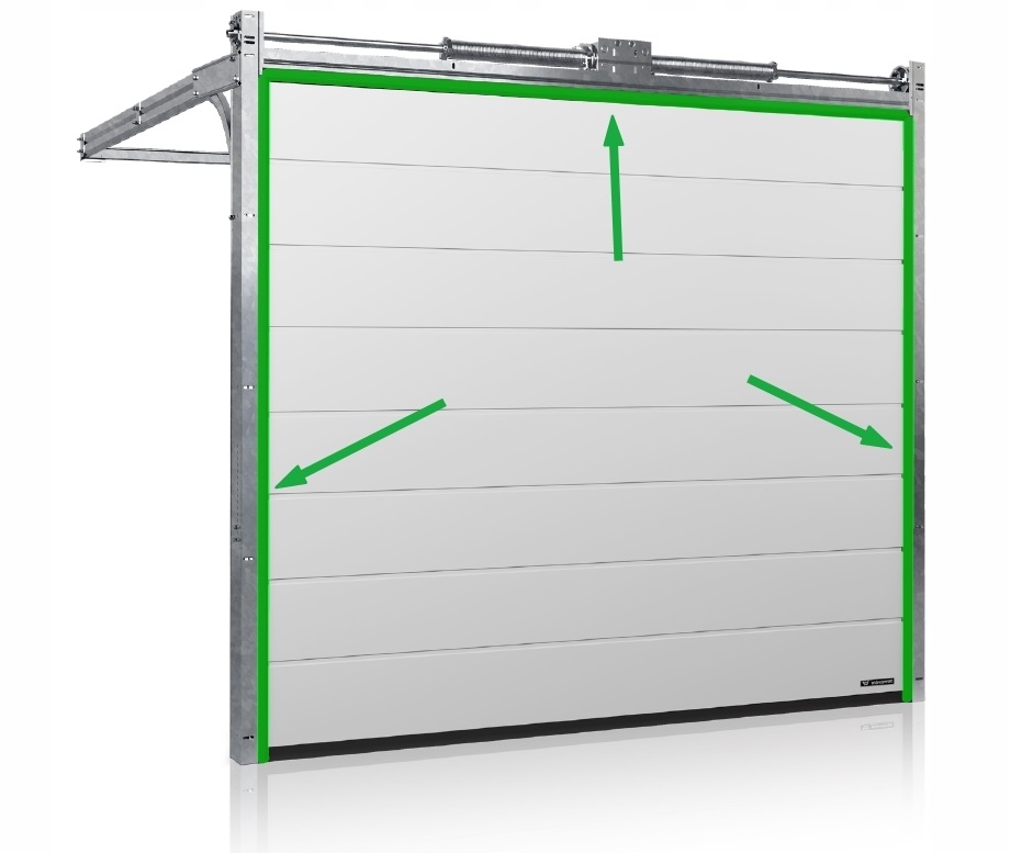 Uszczelka boczna 2500mm do bramy seg Wiśniowski Długość 250 cm