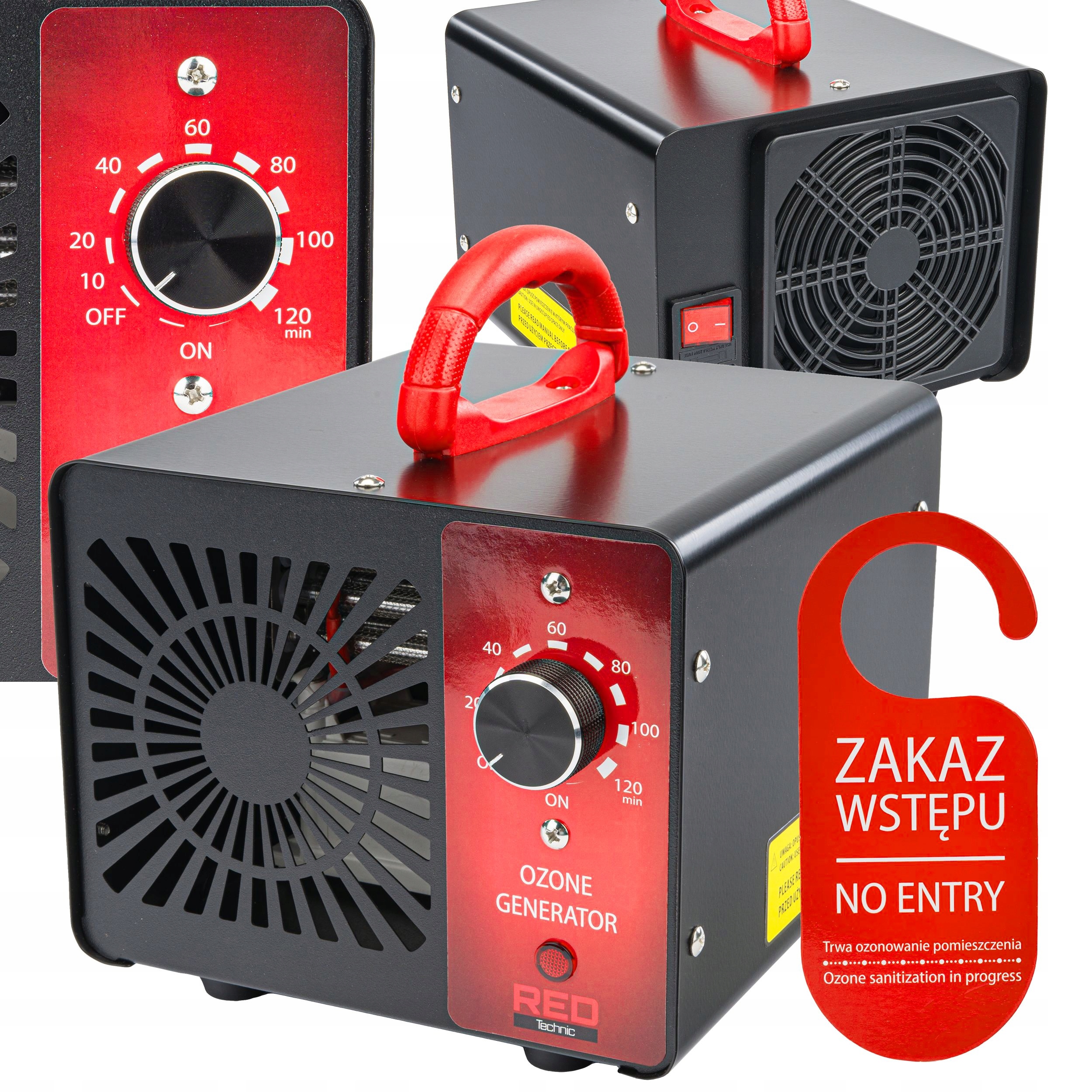 Generator Ozonu Oczyszczacz Do Powietrza Ozonator 60 000 Mg/h 155W Timer