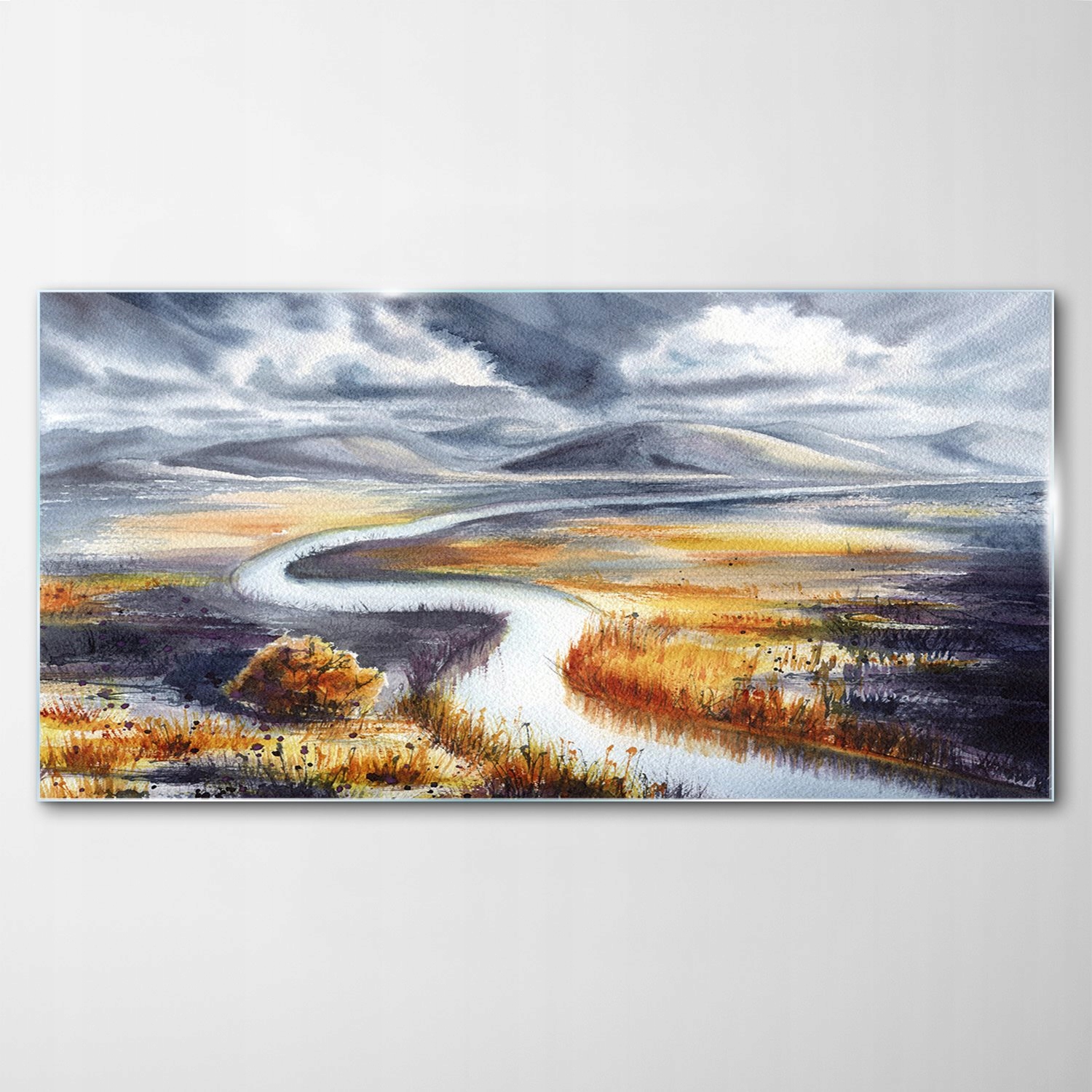 

Hartowany Obraz Szklany Akwarele Jesień Las 100x50