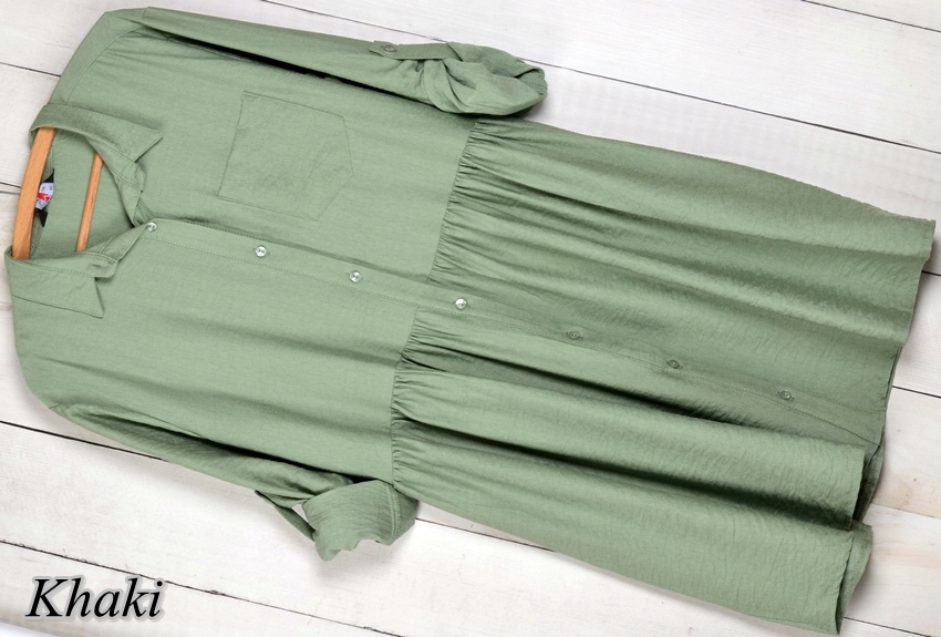 596 KOSZULOWA SUKIENKA ROZPINANA Różne KOLORY L/XL Rozmiar S/M