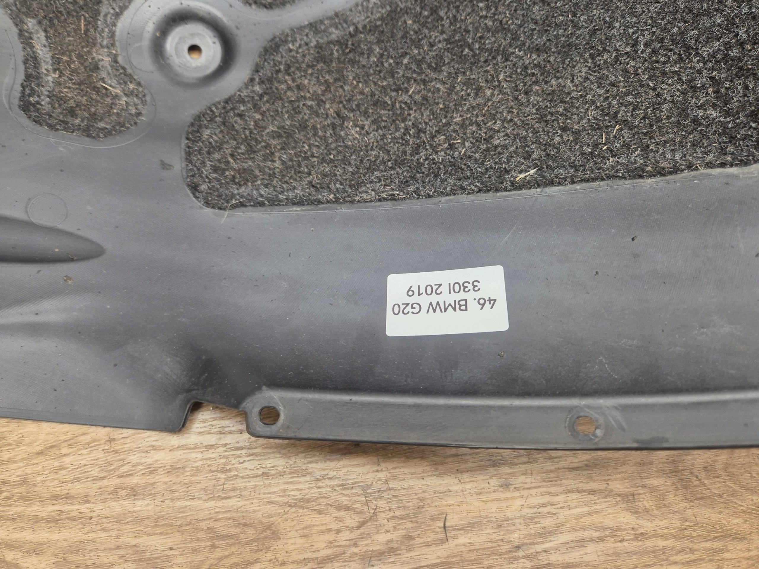 BMW 3 G20 G21 G28 front mudguard cover right front - part rear 7340928