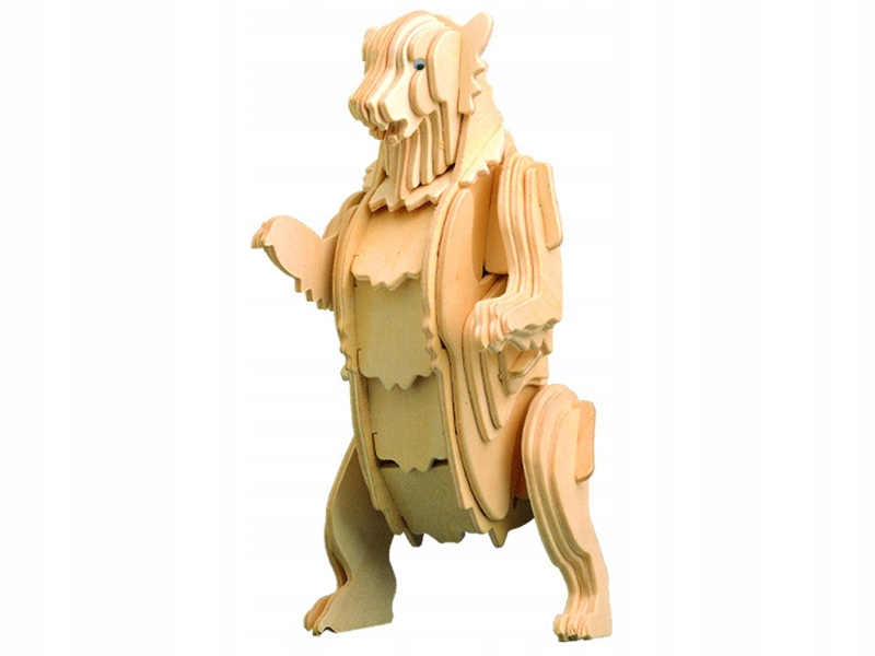 

Niedźwiedź Grizzly Grizli składanka drewniana M022