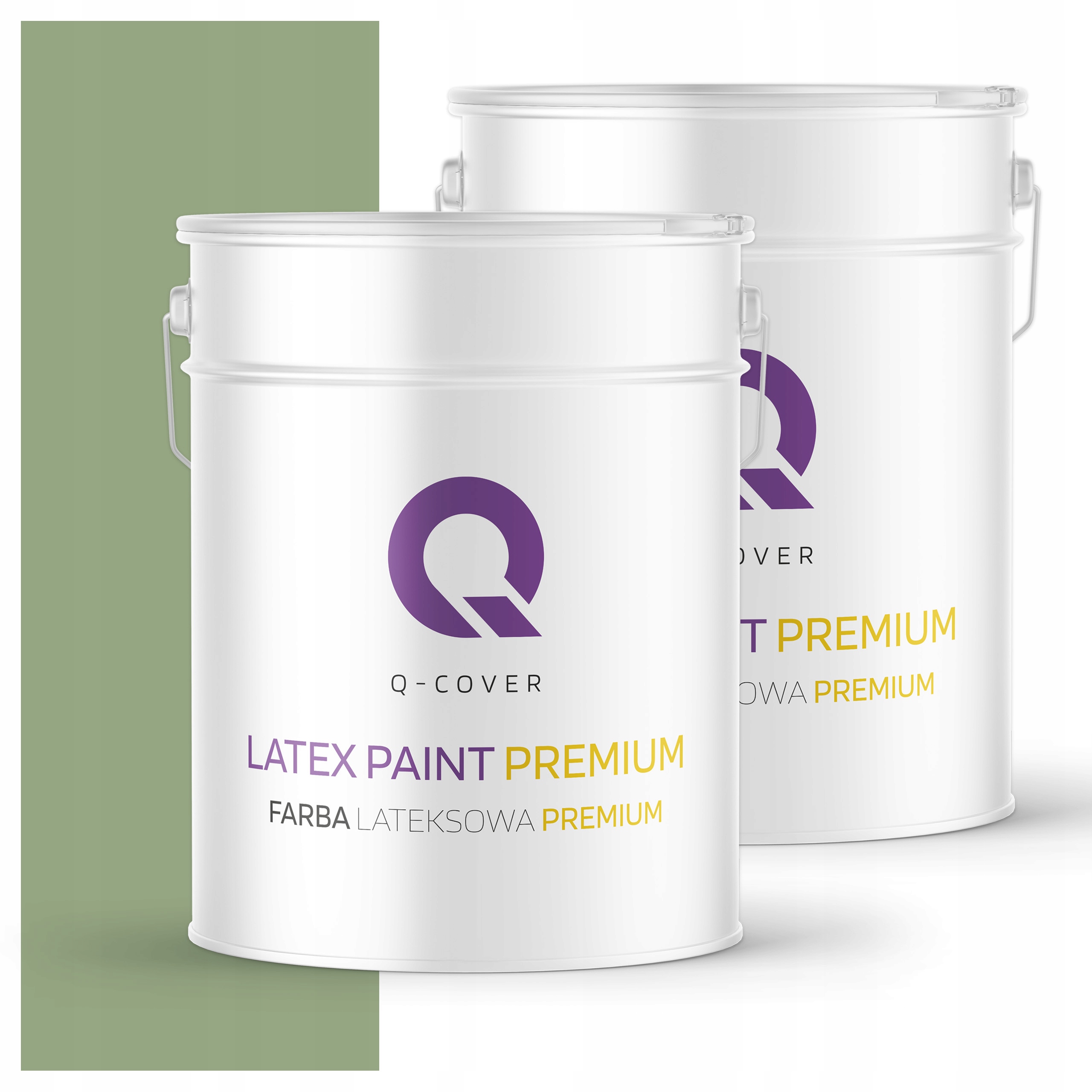 Farba odolná voči škvrnám Umývateľná na steny stropov 10L mat Olivová tmavá H2036