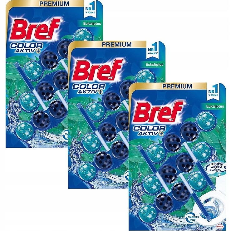 

Bref Eukaliptus Color Activ+ Zawieszka Do Wc 9x50G