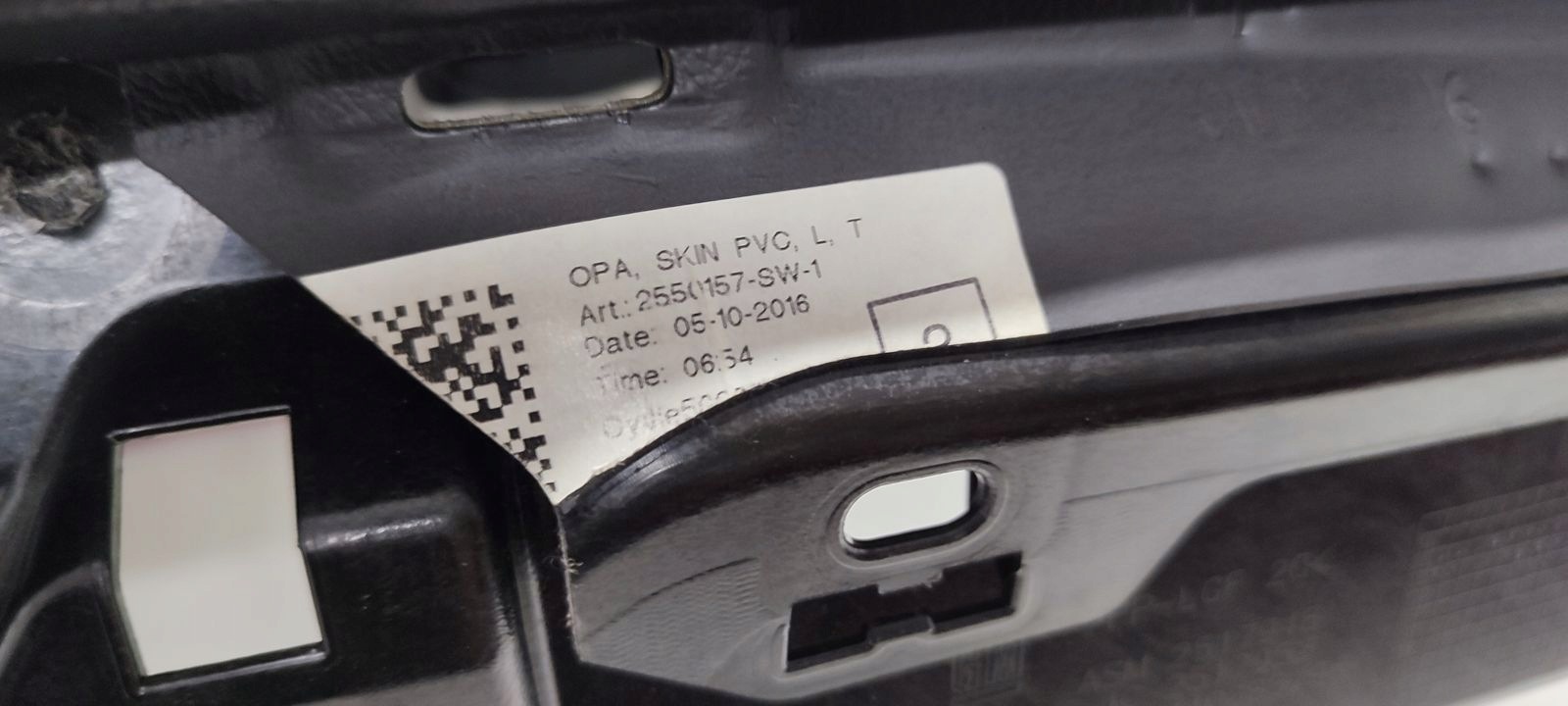 dashboard console airbags Opel Astra K
