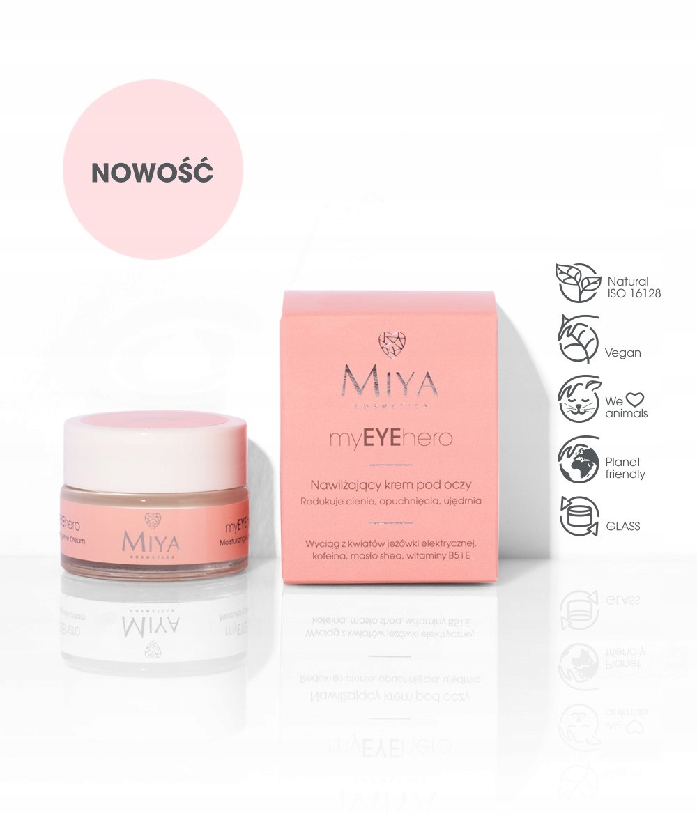 MIYA myEYEhero NAWILŻAJĄCY KREM POD OCZY15 ml Marka MIYA