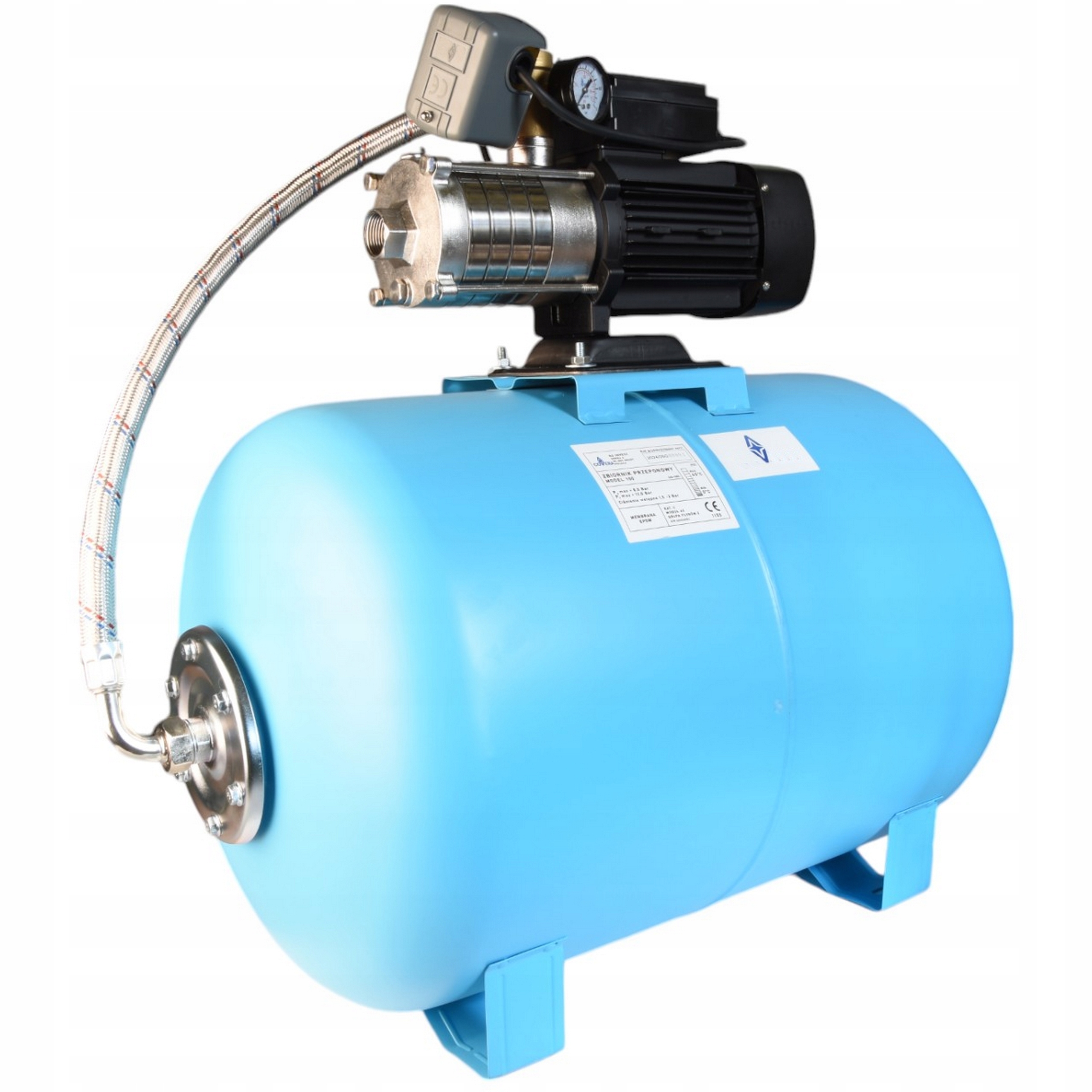 Hydrofor 100 L Na Vodu Hydroforová Pumpa Alpinox Pro 750 Inox Sada