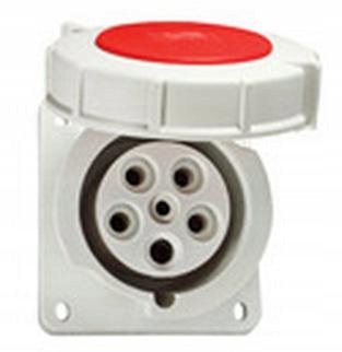 Šikmé tabulové zásuvky 63A 400V 5p IP67