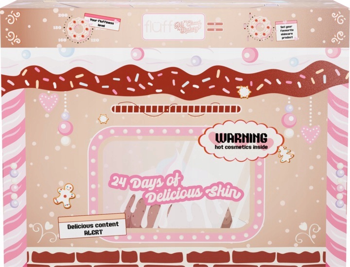 Адвент-календарь Fluff Ms Claus' Bakery, 23 средства для лица, тела, губ и ванны — фото 7