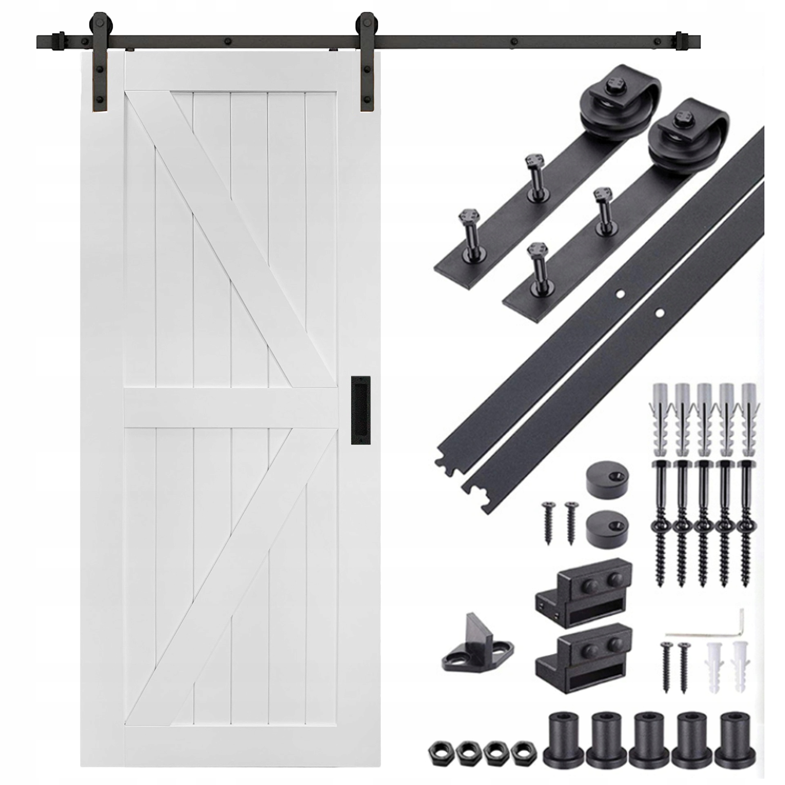 

System Drzwi Przesuwnych Barn Door Zestaw 2M Loft