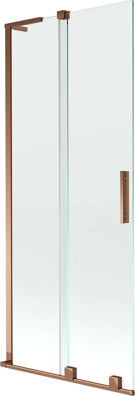 Mexen Velar L 2-křídlové posuvné dveře 85x150 cm, růžové zlato