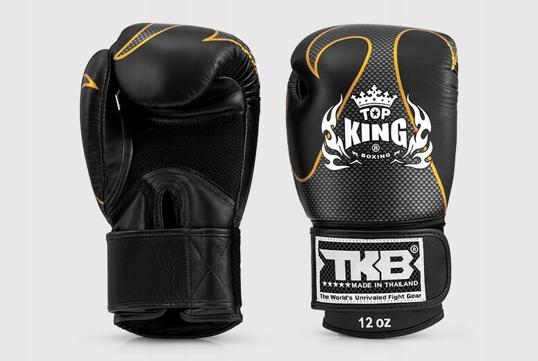 Boxerské rukavice Top King TKBGEM-01A-BK-SV-12 12 oz