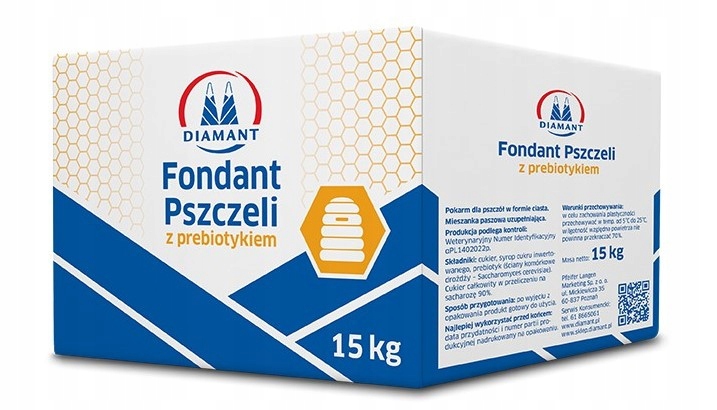 

Diamant ciasto z Prebiotykiem dla pszczół 15 x 1kg