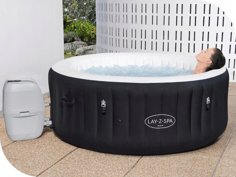 Dmuchane Ogrodowe Spa Hydromasaż Bestway Miami 4 osobowy FULL MODEL 2024 Głębokość 66 cm