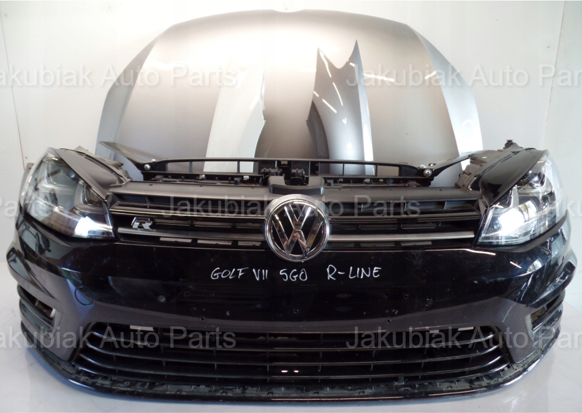 VW GOLF VII 5G0 R-LINE MASKA ZDERZAK LAMPA PRZÓD