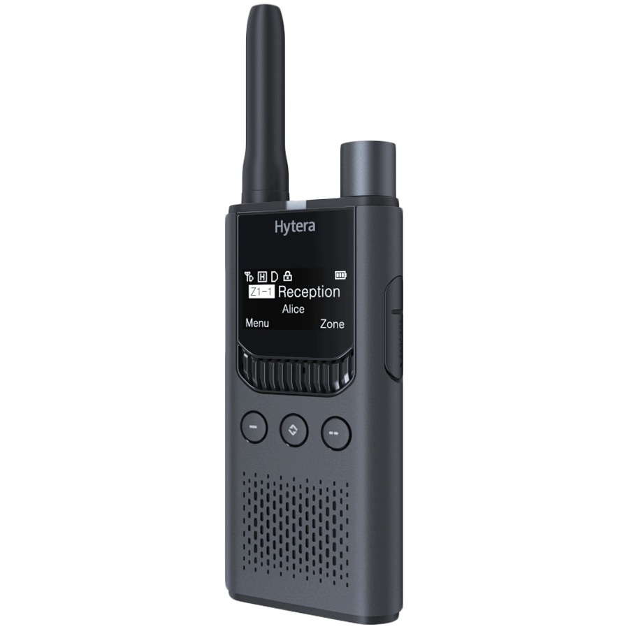 HYTERA Radio DMR+analog HYT-S35, UHF 400-470 MHz,2200 mAh, Metallic grey — 4
