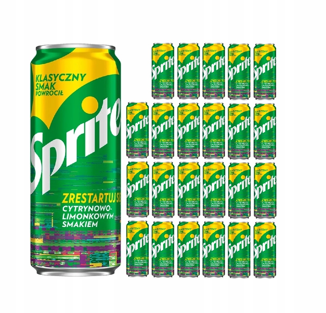 Levně Sprite Plechovka 330 ml, citronovo-limetkový sycený nápoj