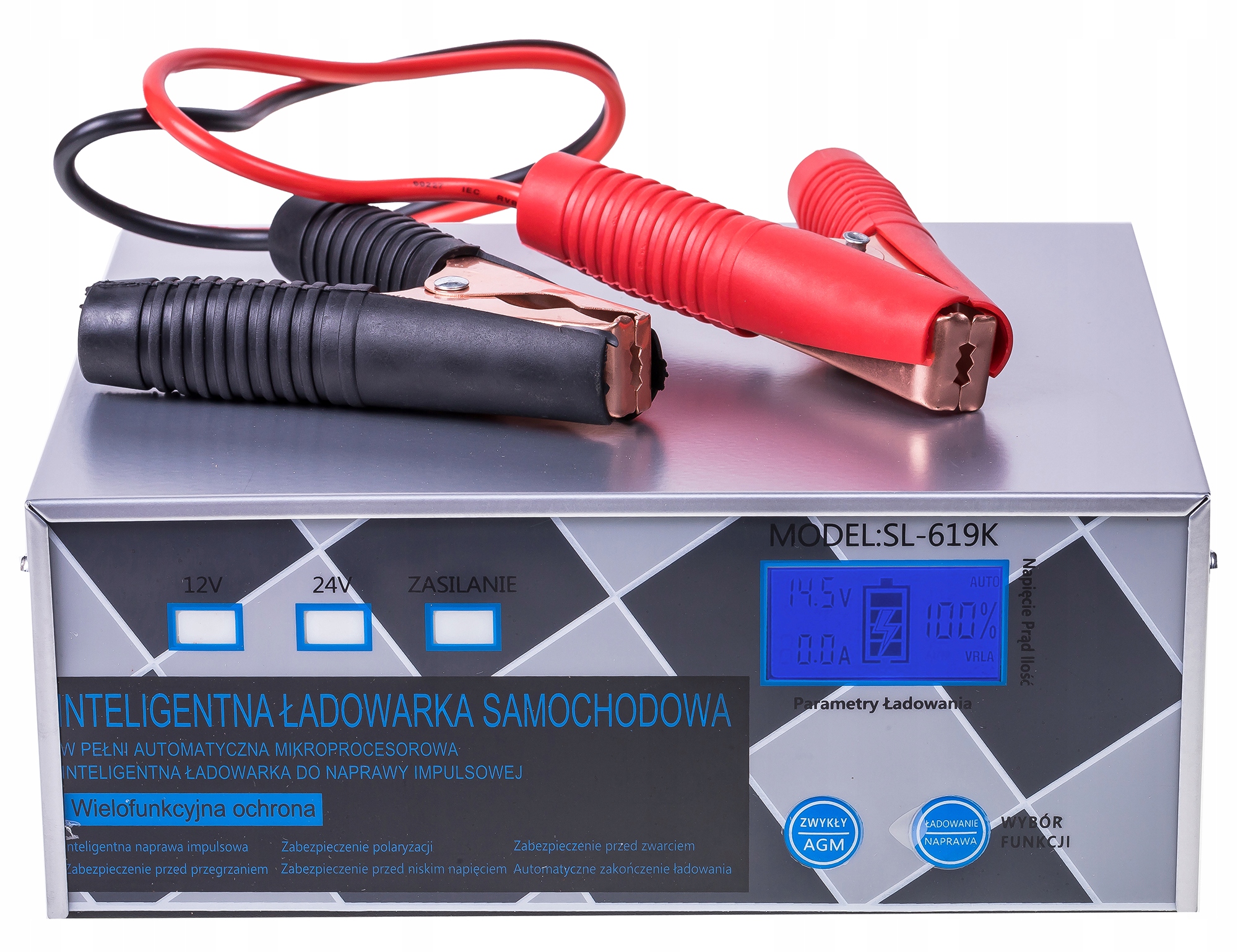 PROSTOWNIK SAMOCHODOWY DO AKUMULATORÓW AGM START-STOP 24V 12V 20A Marka Linbox