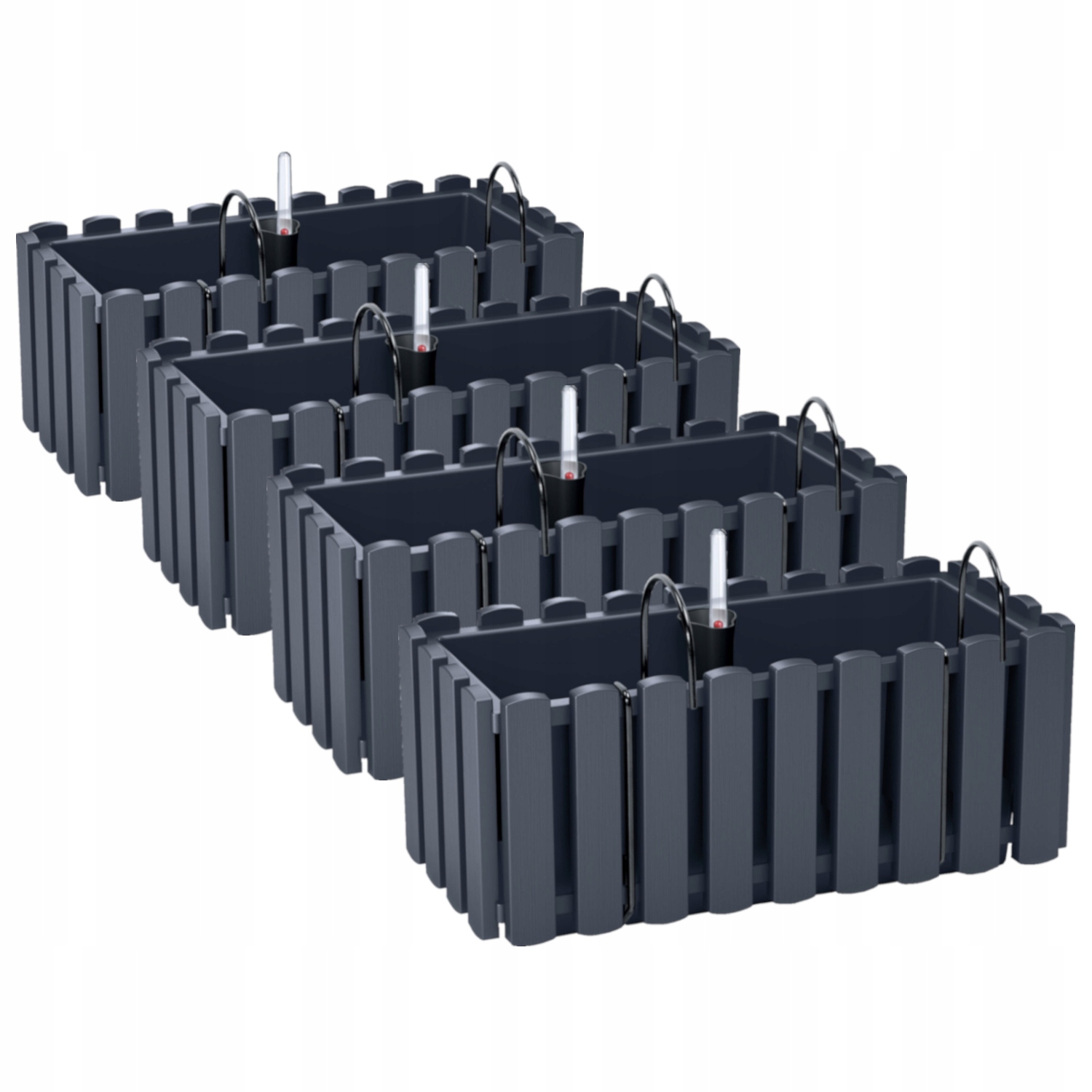 

4x Skrzynka donica balkonowa DDEF400 Haki System