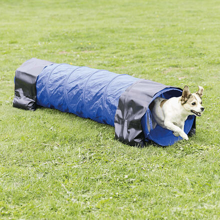 Levně Agility tunel malý pes, štěně, 40cm/2m modrý