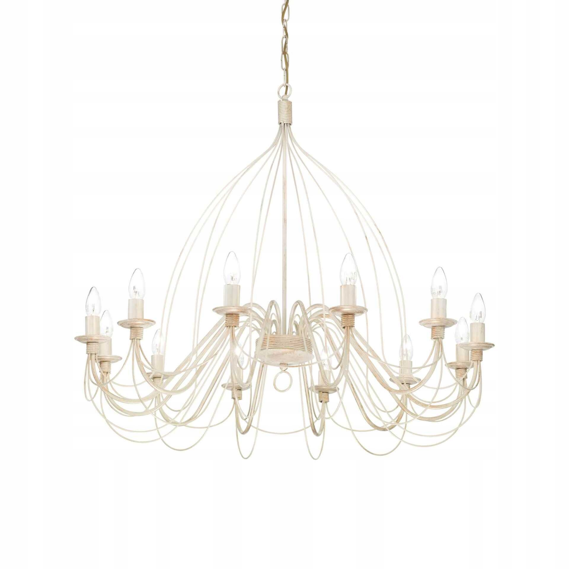 Závesné svietidlo Ideal Lux Corte SP12 E14 12x40W biela antická