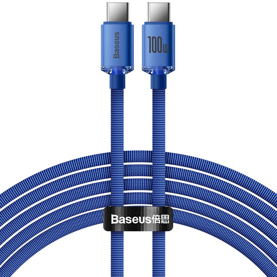 Kabel 2m Baseus Crystal Shine USB-C typ C PD 100W 200cm iPhone 15