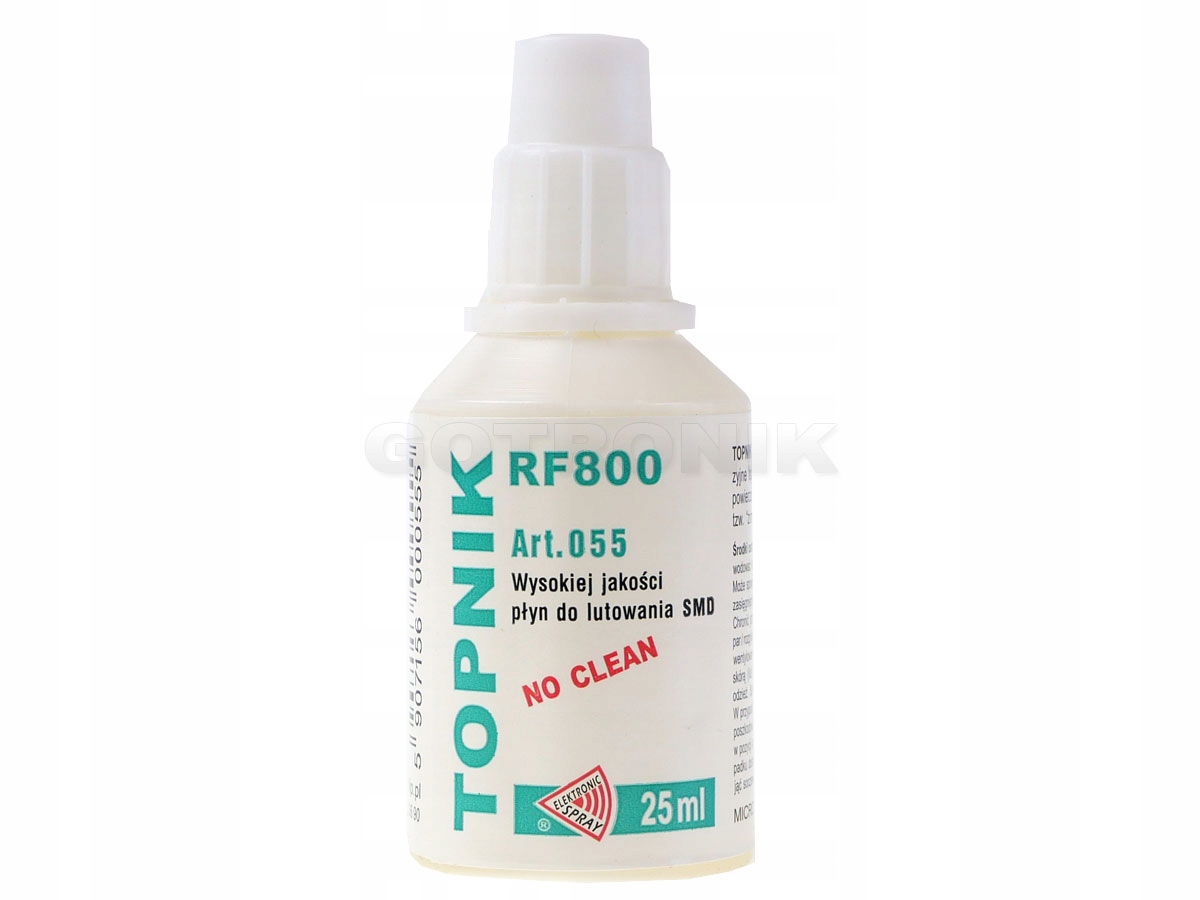 

Topnik RF800 do Smd 25ml art.055 ułatwia lutowanie