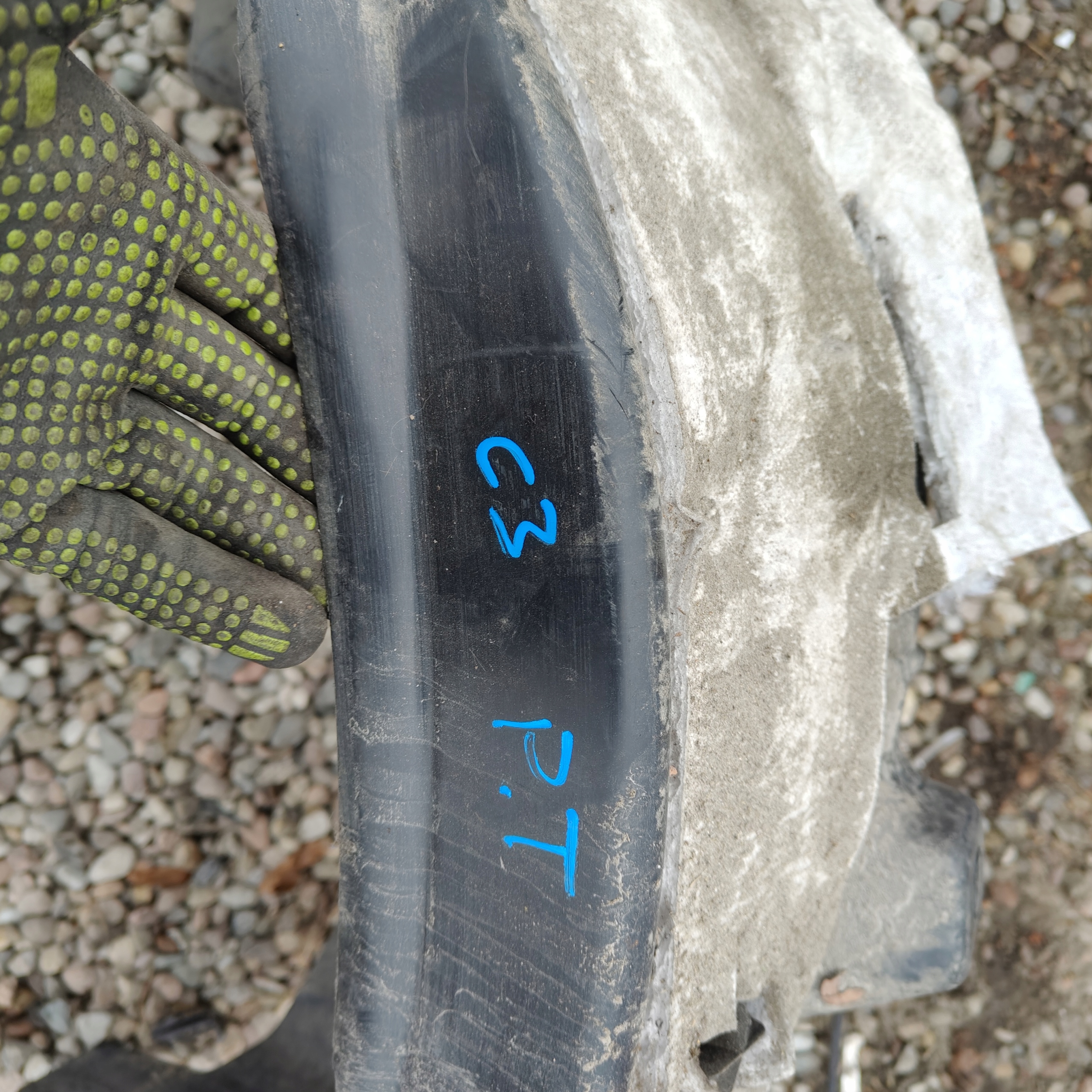 mudguard rear. rear part right CITROEN C3 III