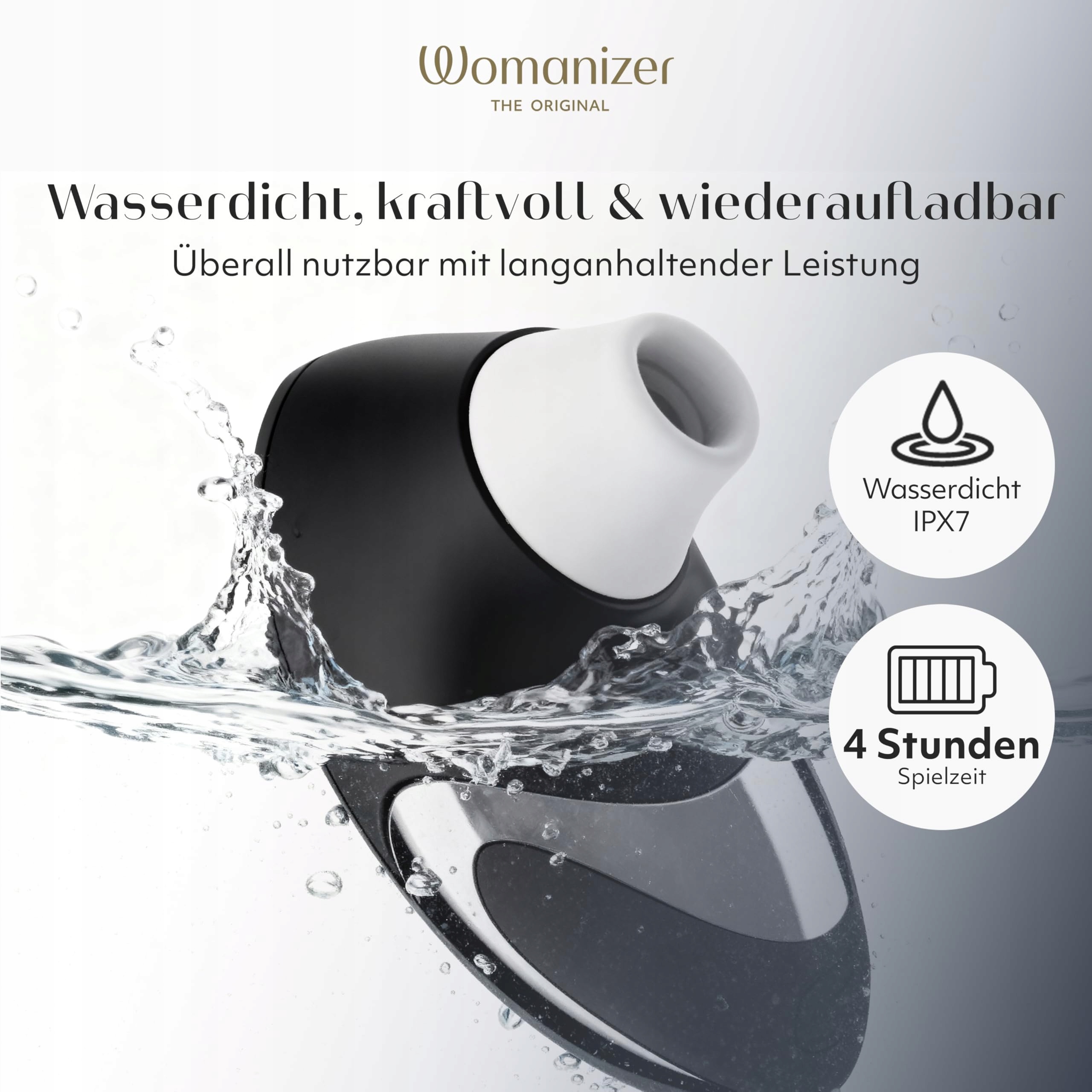 WOMANIZER W500 Wibrator Klitoralny Dla Dorosłych 12 Trybów Wodoodporny — miniatura 6