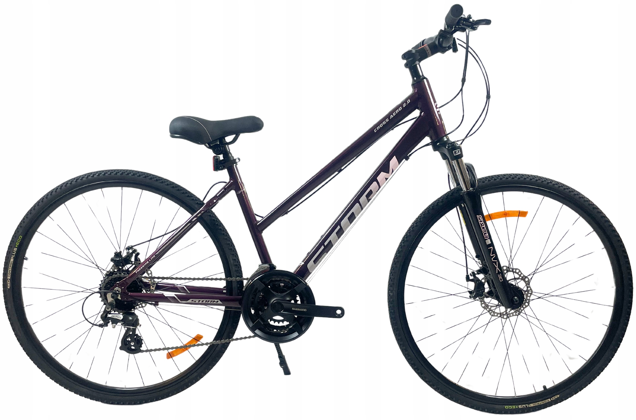 Rower Crossowy Storm Cross Aero 2.0 Lady rama 17 28 fioletowy