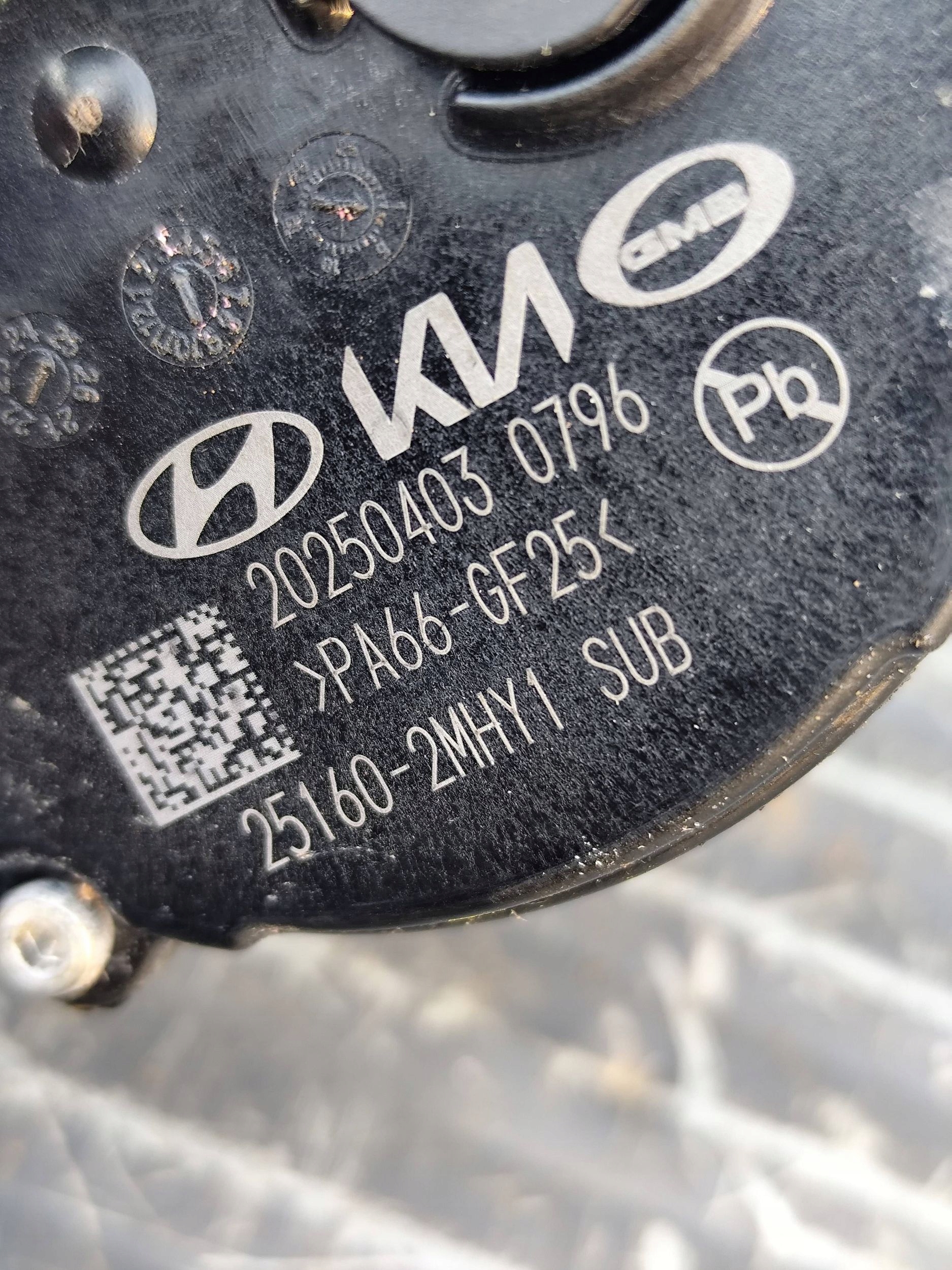 KIA SPORTAGE V pumpa pumpa vode 251602MHY1