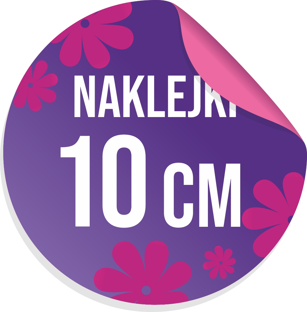 

Naklejki Z Logo, Etykiety okrągłe 10cm 100szt.