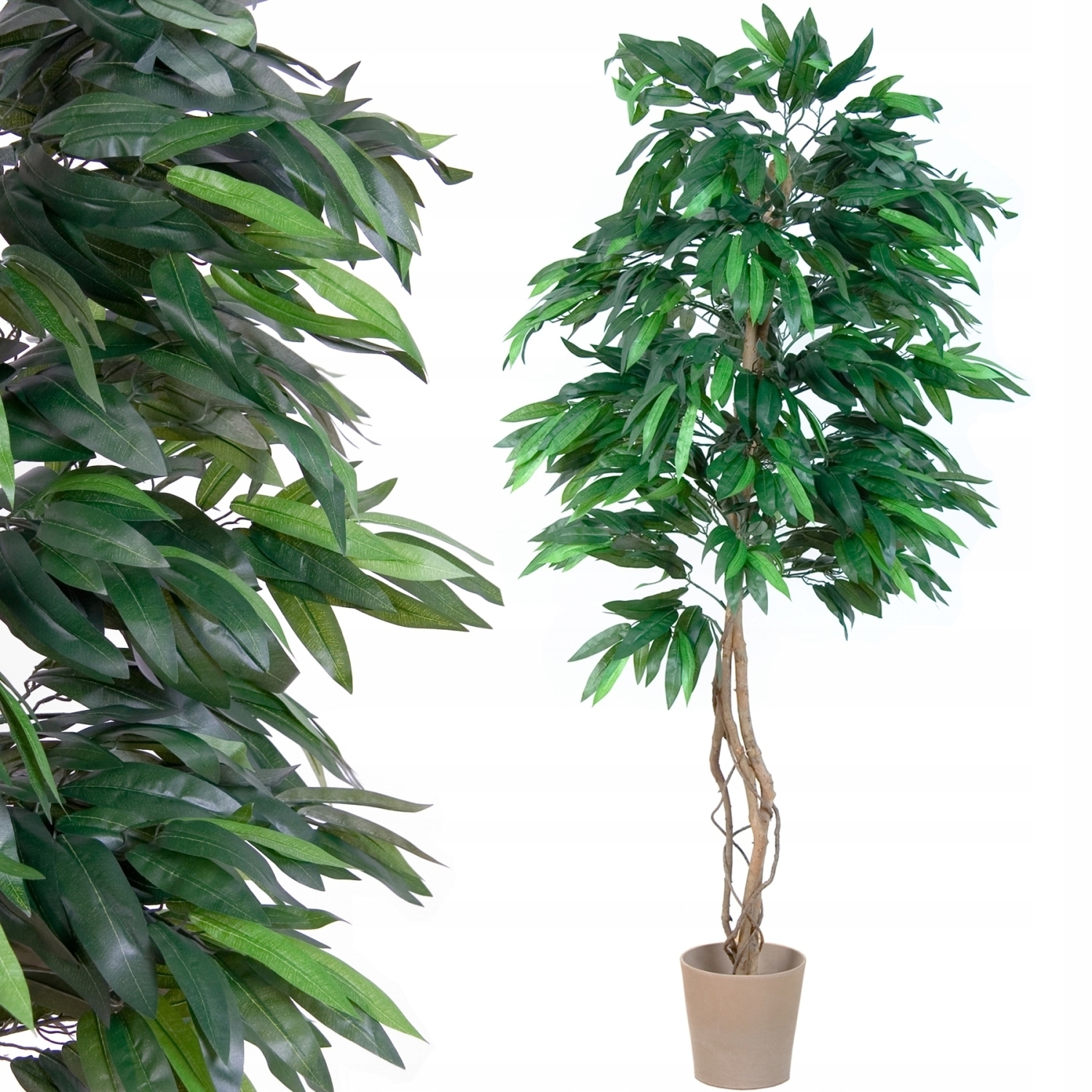 

Sztuczne Drzewo Mango 180 CM Kwiaty Drzewko