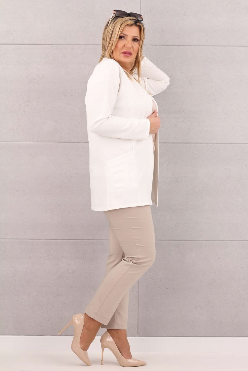 GŁADKA NARZUTKA ELEGANCKA LUŹNA POLSKI PRODUCENT DUŻE ROZMIARY X Wzór dominujący bez wzoru