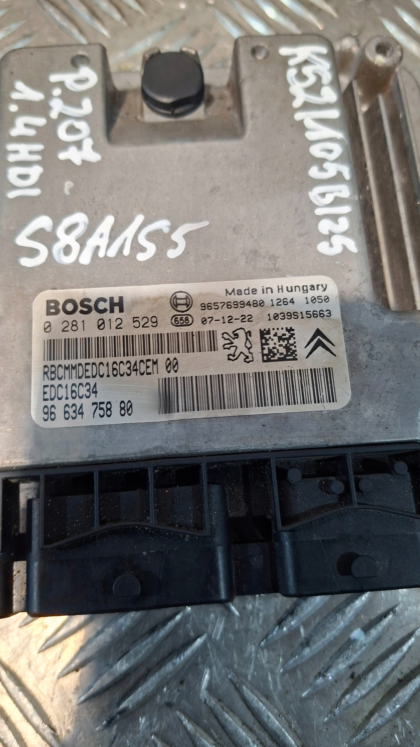 unité de commande électronique uce moteur PEUGEOT 207 1.4HDI