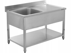 Gastronomický Stůl Yato YG-30905 s jednokomorovým dřezem 1400 x 700 mm