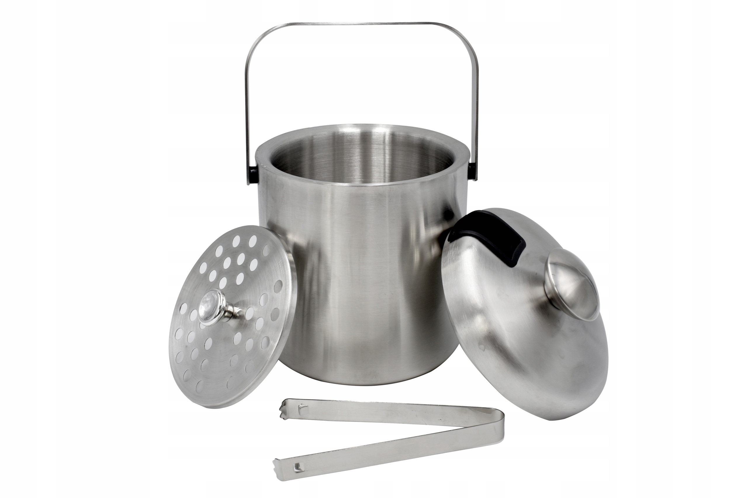 Wiaderko do lodu ze szczypcami lód pojemnik LUGO