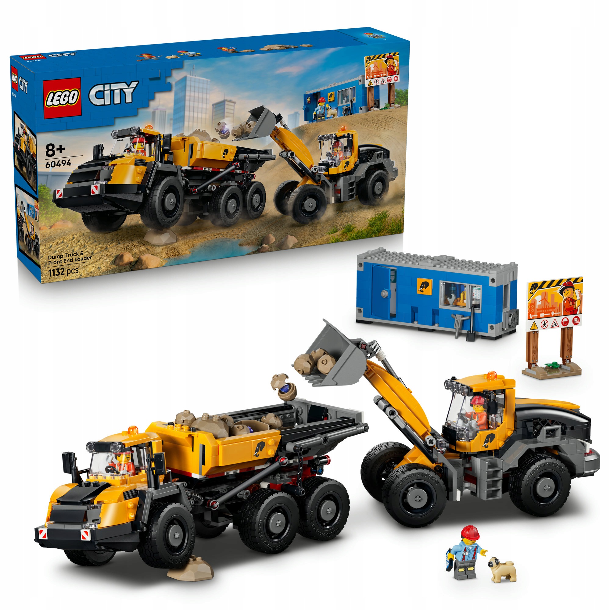 Lego City Sklápěč a čelní nakladač 60494